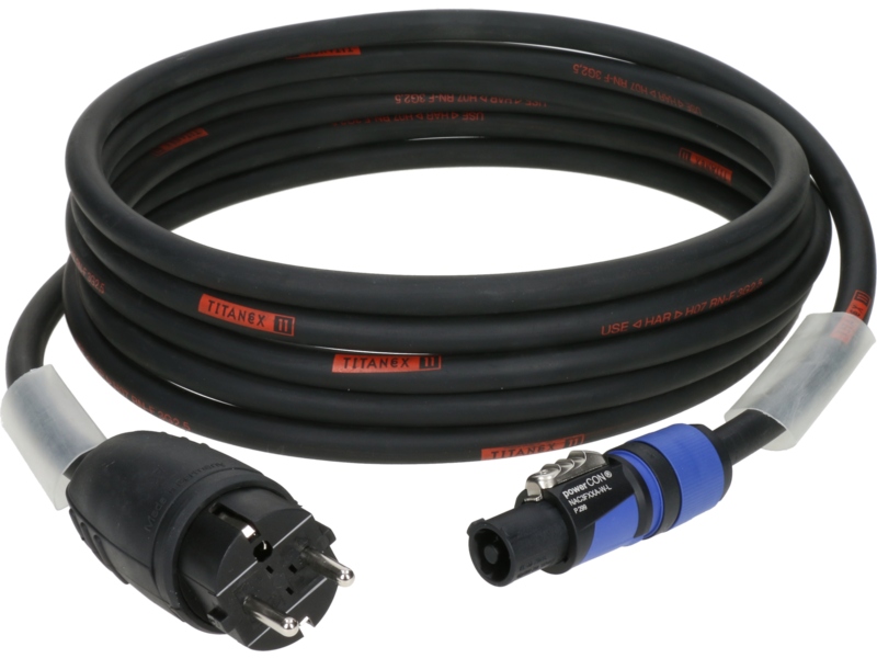 Klotz TITANEX H07RN-F power cable 3G 2.5 mm²Schuko - powerCON A - 2 m