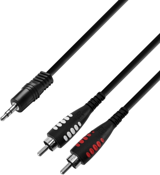 Adam Hall 3Star 3.5TRS-2RCA 1m