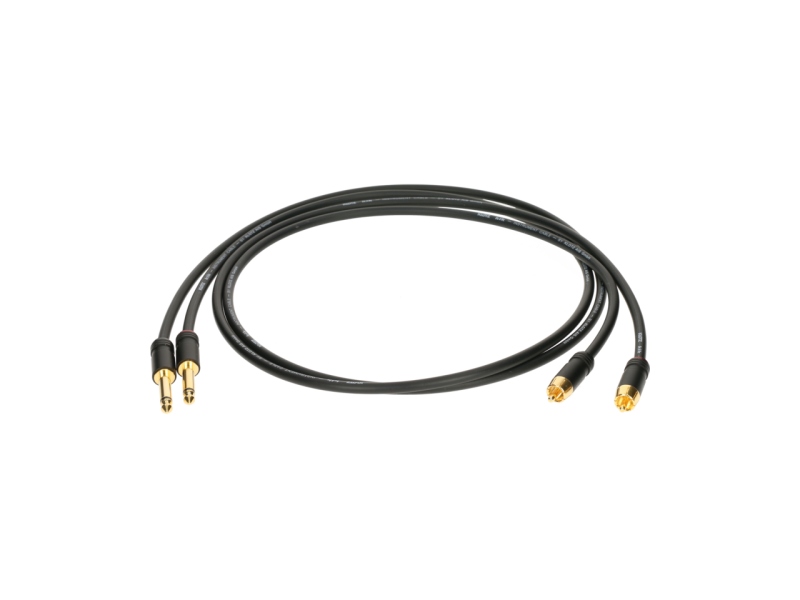 Klotz RCA to jack 2p cablegold-plated contacts - 0.9 m