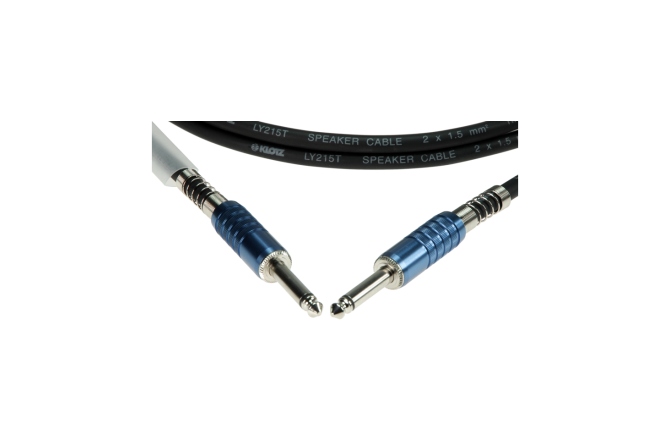 Cablu audio flexibil Klotz 2x 1.5 mm² speaker cable PVC with jack plugs by KLOTZ - 5 m