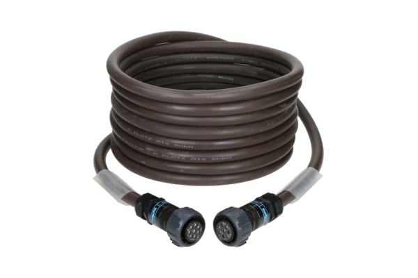 8x 4.0 mm² speaker cable eXtreme PVCPA-COM® 8p F/F with ring - 2x transparent - 25 m