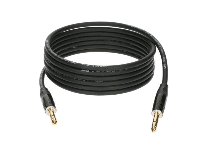 Klotz ProFlex Balanced Audio – TRS Jack Gold - 3m