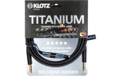 Cablu audio profesional Klotz TITANIUM StarQuad analog audio cable with balanced metal jacks by Neutrik® - 1 m