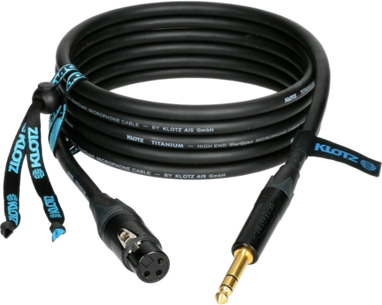 Klotz Titanium StarQuad Mic Cable XLRf-TRS - 5m