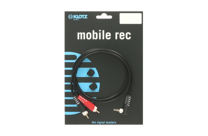 Cablu audio RCA-jack Klotz Y cable - lightweightTRS 3.5 mm, angled - 2x RCA - 3m