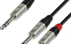 Cablu audio tip Y Adam Hall 4Star Y TRS-2TS 3m