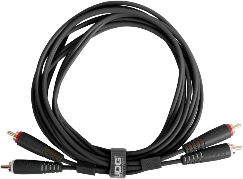 UDG Ultimate Audio Cable Dual RCA - RCA Straight 1.5m - Black