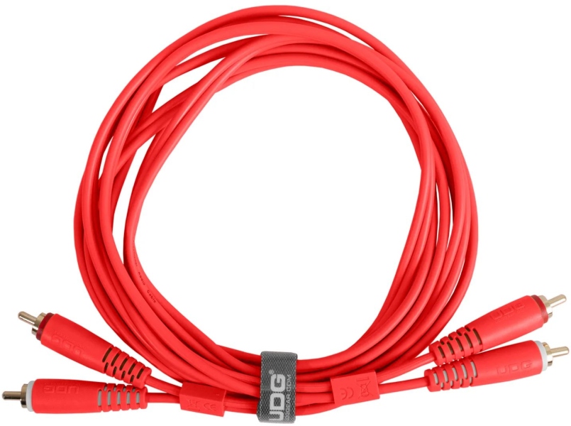 UDG Ultimate Audio Cable Dual RCA - RCA Straight 1.5m - Red