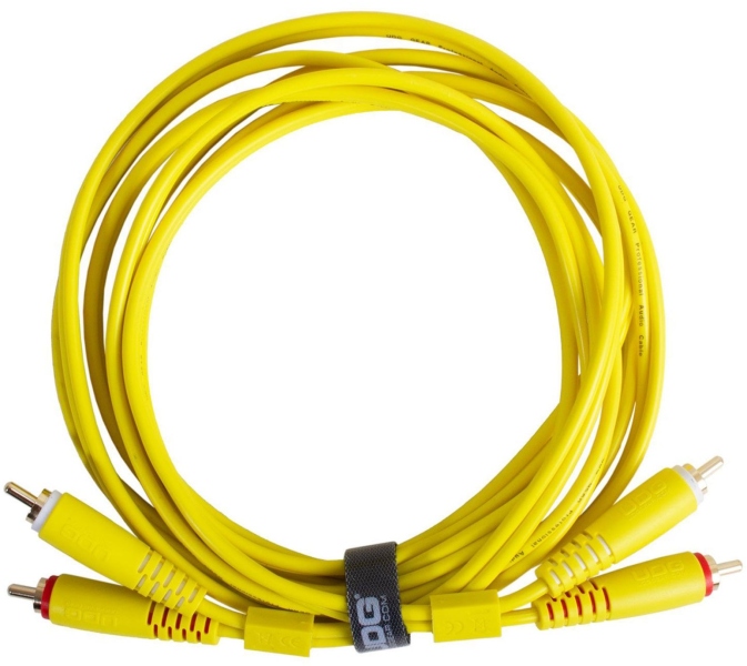 UDG Ultimate Audio Cable Dual RCA - RCA Straight 1.5m - Yellow