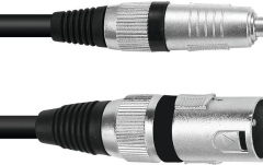 Cablu balansat Omnitronic Adaptercable XLR(M)/Jack stereo 0.2m bk
