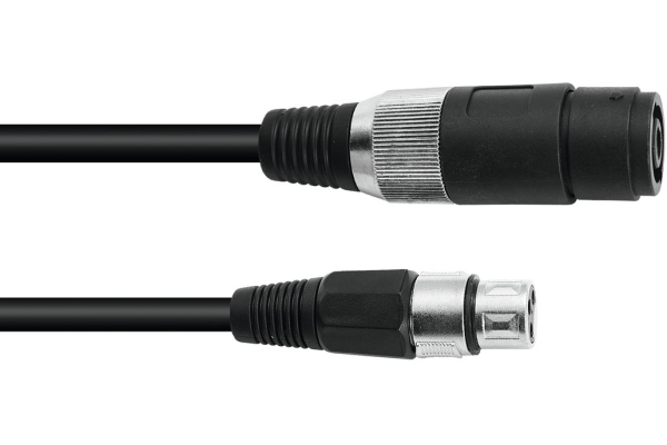 Adaptercable Speaker(F)/XLR(F) 1m bk