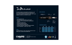 Cablu chitară high-end Klotz Joe Bonamassa high end guitar cable - 3 m - black - straight - straight