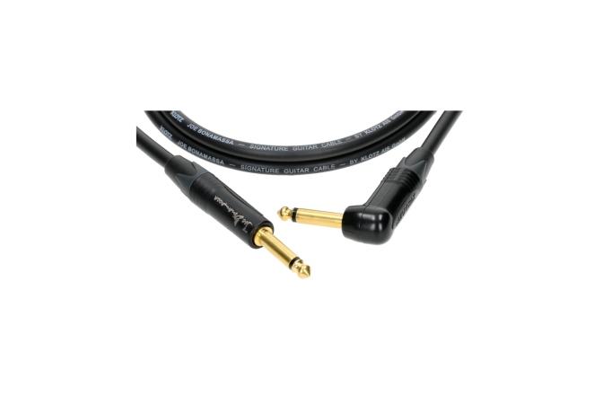 Cablu chitară high-end Klotz Joe Bonamassa high end guitar cable - 6 m - black - straight - angled
