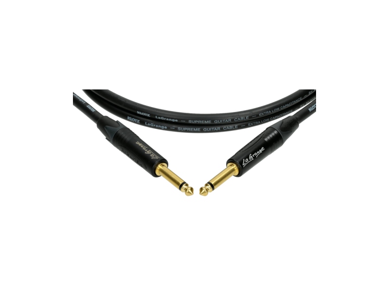Klotz LaGrange supreme guitar cable - 4.5 m - straight - straight - gold-plated