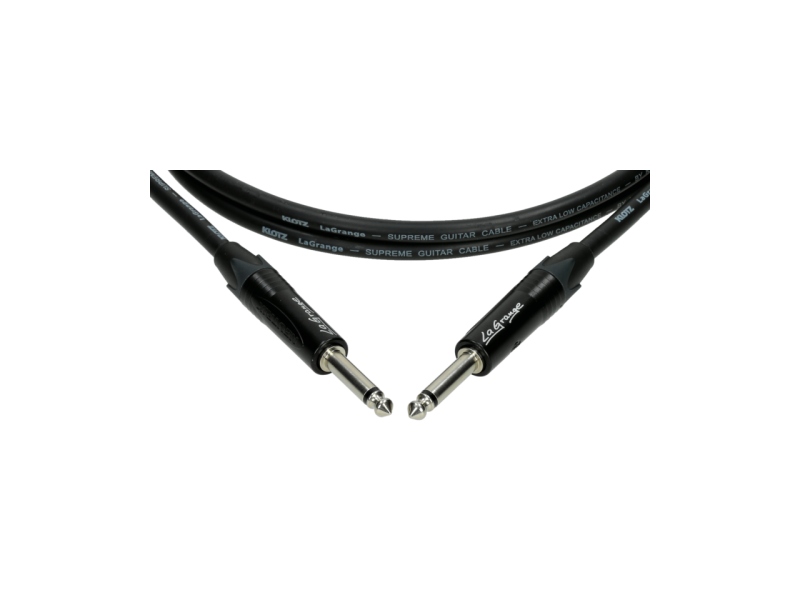 Klotz LaGrange supreme guitar cable - 4.5 m - straight - straight - nickel-plated