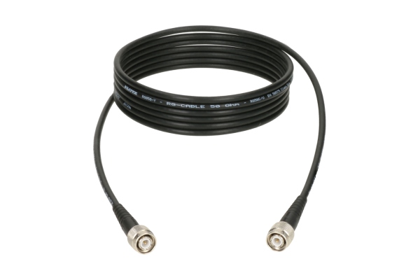 Klotz flexible 50 ohms coax cable - RG58C/Uwith TNC plugs by Damar & Hagen - 10 m