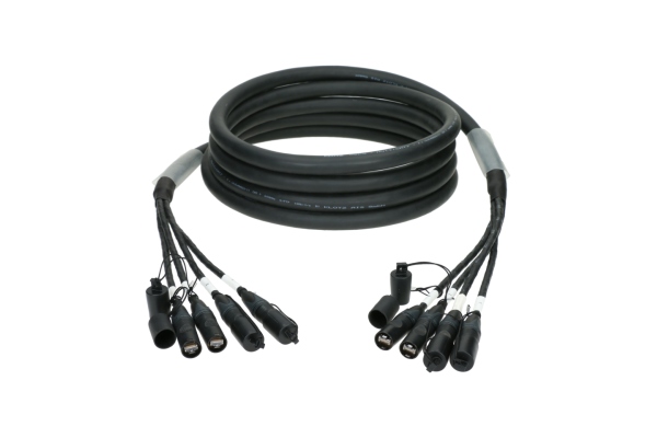 Klotz flexible 4-fold MultiCAT network cableCAT7 (S/FTP) / etherCON - etherCON - 60 m