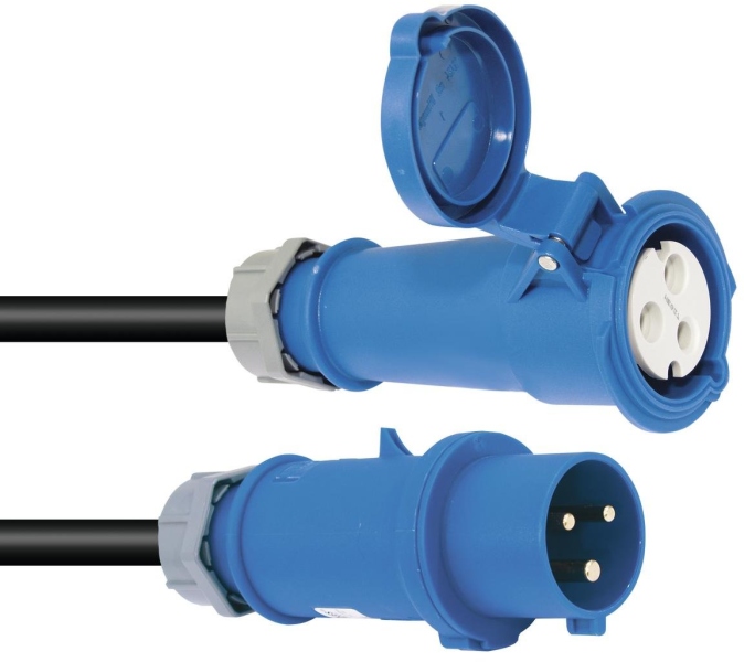 PSSO CEE Extension 32A 3x6 10m blue