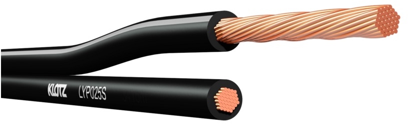 Klotz parallel speaker cable2x 2.5 mm² - zip cord - PVC - 100 m