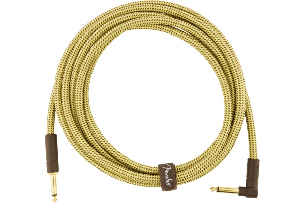 Fender Deluxe Instrument Cable, Straight/Angle, 3m, Tweed 