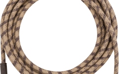 Cablu de instrument/chitară Fender Festival Instrument Cable Straight/Angle 5.5m Pure Hemp Brown Stripe