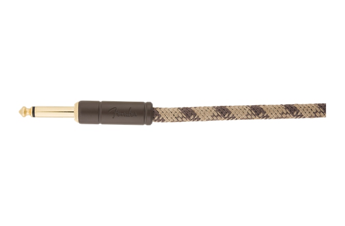 Cablu de instrument/chitară Fender Festival Instrument Cable Straight/Angle 5.5m Pure Hemp Brown Stripe