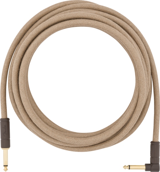 Fender Festival Instrument Cable Straight/Angle 5.5m Pure Hemp Natural