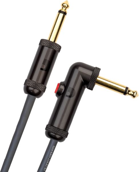 Daddario CB Latching Cut-Off Switch Right Angle Plug 3,048 m