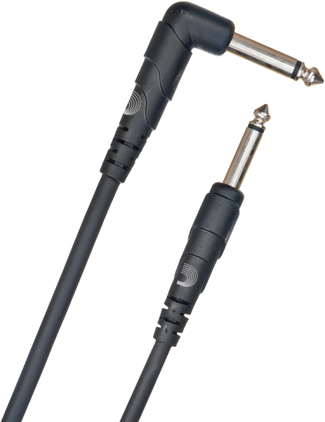 Daddario Classic Series Instrument Cable Right Angle Plug 6m