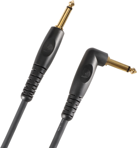 Daddario Custom Series Instrument Cable Right Angle 3,048 m