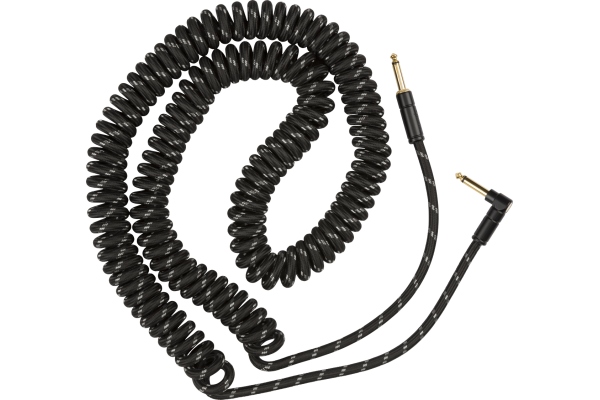 Fender Deluxe Coil Cable 30' Black Tweed