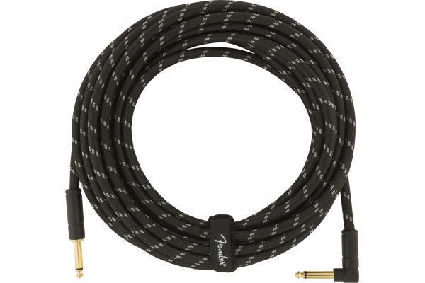 Deluxe Series Instrument Cable Straight/Angle 25' Black Tweed Deluxe Series Instrument Cable Straight/Angle 25' Black Tweed