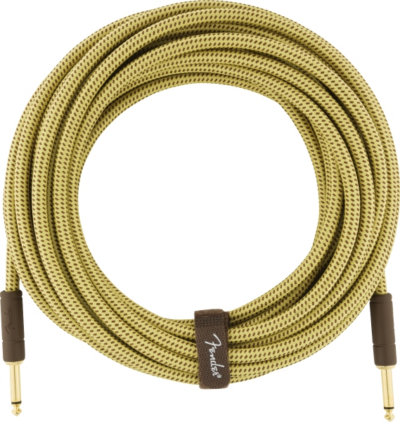 Fender Deluxe Series Instrument Cable Straight/Straight 25' Tweed