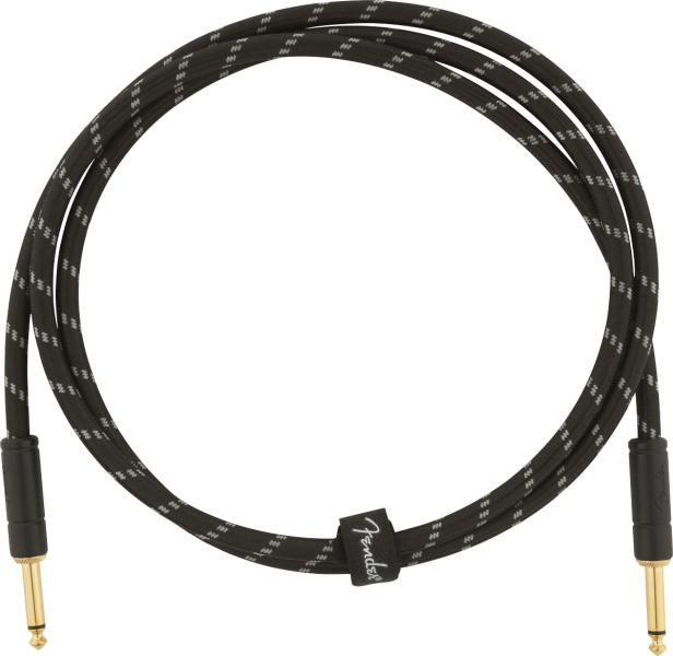 Fender Deluxe Series Instruments Cable Straight/Straight 5' Black Tweed