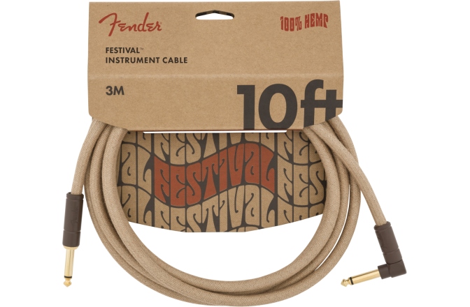 Cablu de Instrument Fender Festival Instrument Cable 3m - Natural