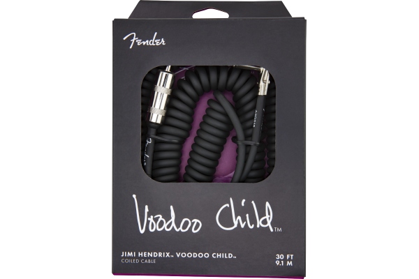 Hendrix Voodoo Child Coil Instrument Cable Straight/Angle 30' Black Hendrix Voodoo Child Coil Instrument Cable Straight/Angle 30' Black