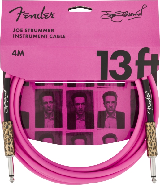 Fender Joe Strummer 13' Instrument Cable Pink Leopard 4 m
