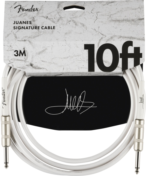 Fender Juanes 10' Instrument Cable Luna White