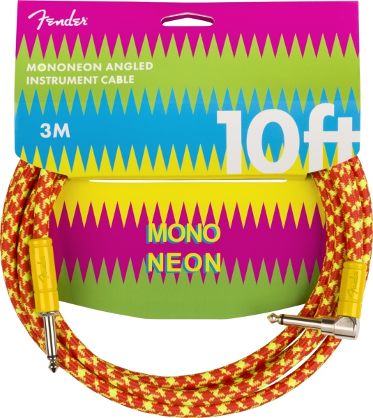 Fender MonoNeon Instrument Cable 10' Orange