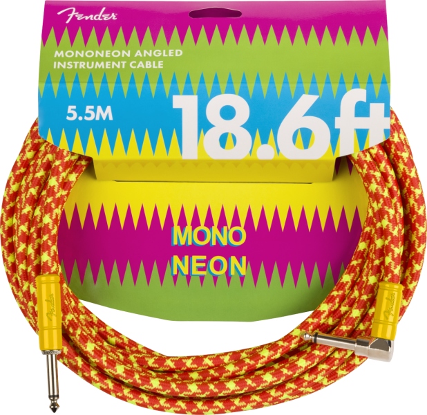 Fender MonoNeon Instrument Cable 18.6' Orange