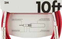 Cablu de Instrument Fender Original Series Instrument Cable 10' Fiesta Red