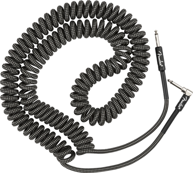 Fender Professional Series Coil Cable 30' Gray Tweed