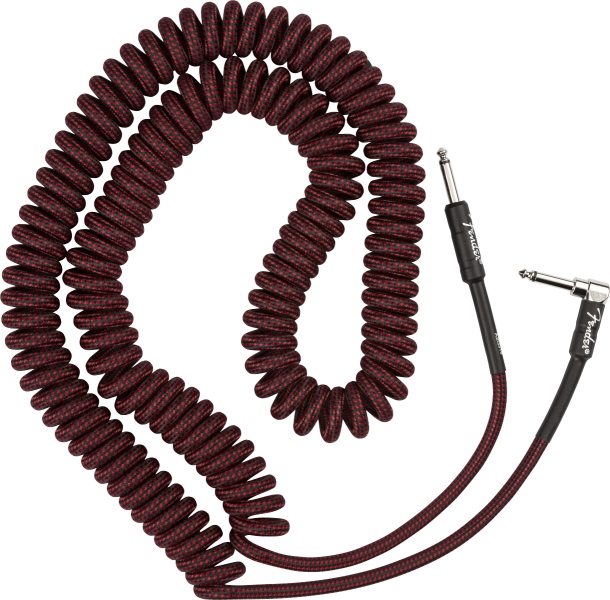 Fender Professional Series Coil Cable 30' Red Tweed