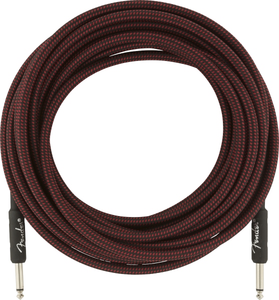 Fender Professional Series Instrument Cable 25' Red Tweed