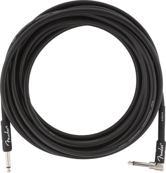 Fender Professional Series Instrument Cable Straight/Angle 18.6' Black