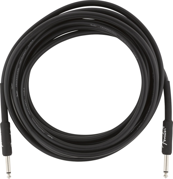 Fender Professional Series Instrument Cable Straight/Straight 15' Black