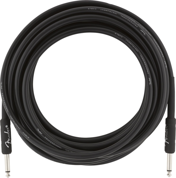 Fender Professional Series Instrument Cable Straight/Straight 18.6' Black