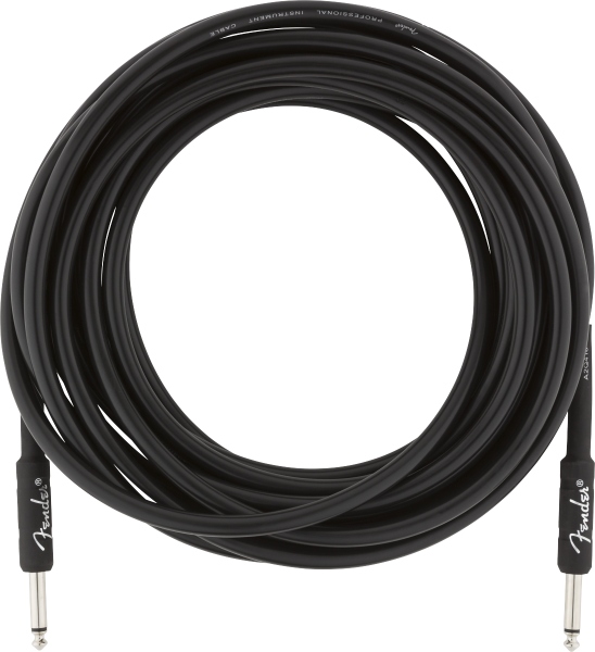 Fender Professional Series Instrument Cable Straight/Straight 25' Black