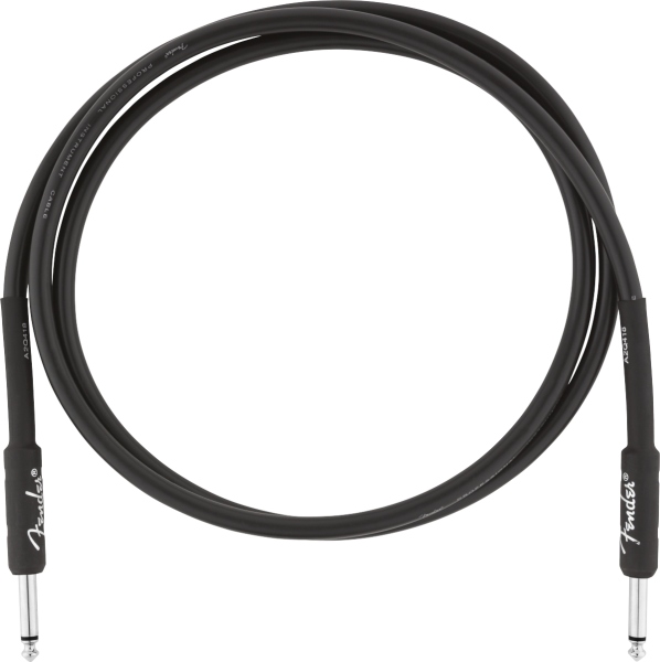 Fender Professional Series Instrument Cable Straight/Straight 5' Black