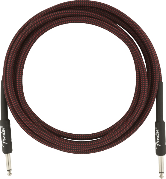 Fender Professional Series Instrument Cables 10' Red Tweed